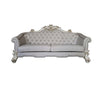 ACME Vendome II Two Tone Ivory Fabric & Antique Pearl Sofa with 6 Pillows Model LV01329