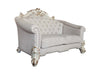ACME Vendome II Two Tone Ivory Fabric & Antique Pearl Loveseat with 4 Pillows Model LV01330