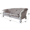 ACME Versailles Ivory Fabric & Bone White Sofa with 7 Pillows Model LV01394