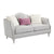 ACME Kasa Beige Linen Loveseat with 3 Pillows Model LV01500