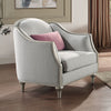 ACME Kasa Beige Linen Chair with Pillow Model LV01501