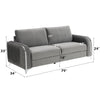 ACME Wenona Gray Velvet Sofa Model LV01710