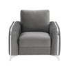 ACME Wenona Gray Velvet Chair Model LV01712