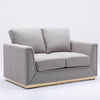 ACME Valin Gray Linen Loveseat Model LV01745