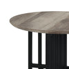 ACME Zudora Antique Oak & Black End Table Model LV01752