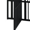 ACME Zudora Antique Oak & Black End Table Model LV01752