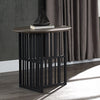 ACME Zudora Antique Oak & Black End Table Model LV01752