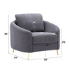 ACME Yuina Gray Linen Chair Model LV01773