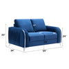 ACME Wenona Blue Velvet Loveseat Model LV01775
