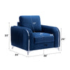 ACME Wenona Blue Velvet Chair Model LV01776