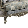 ACME Miliani Fabric & Antique Bronze Loveseat with 3 Pillows Model LV01781
