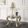 ACME Miliani Natural Marble & Antique Bronze End Table Model LV01784