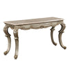 ACME Miliani Natural Marble & Antique Bronze Sofa Table Model LV01785