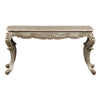 ACME Miliani Natural Marble & Antique Bronze Sofa Table Model LV01785