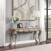 ACME Miliani Natural Marble & Antique Bronze Sofa Table Model LV01785