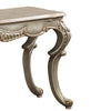 ACME Miliani Natural Marble & Antique Bronze Sofa Table Model LV01785