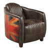 ACME Brancaster Antique Slate Top Grain Leather Chair Model LV01811