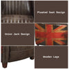 ACME Brancaster Antique Slate Top Grain Leather Chair Model LV01811