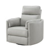 ACME Sagen Gray Leather Aire Glider Recliner with Swivel Model LV01880