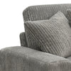 ACME Tavia Gray Corduroy Sectional Sofa with 6 Pillows Model LV01882
