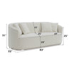 ACME Odette Beige Chenille Sofa with 4 Pillows Model LV01917