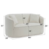 ACME Odette Beige Chenille Loveseat with 2 Pillows Model LV01918