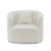 ACME Odette Beige Chenille Chair with 1 Pillow Model LV01919