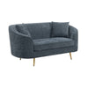 ACME Nakendra Cobalt Blue Chenille Loveseat with 2 Pillows Model LV01921