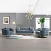 ACME Nakendra Cobalt Blue Chenille Chair with 1 Pillow Model LV01922