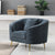 ACME Nakendra Cobalt Blue Chenille Chair with 1 Pillow Model LV01922