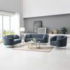 ACME Nakendra Cobalt Blue Chenille Chair with 1 Pillow Model LV01922