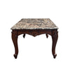 ACME Nayla Natural Marble & Cherry End Table Model LV02004