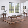ACME Nayla Natural Marble & Cherry End Table Model LV02005