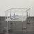 ACME Kalan Glass & Silver End Table Model LV02080