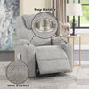 ACME Evander Light Gray Chenille Recliner with Power Lift & Massage Model LV02180