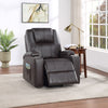 ACME Evander Brown Leather Aire Recliner with Power Lift & Massage Model LV02181