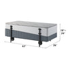 ACME Wilkins White & Gray High Gloss Coffee Table with Lift Top Model LV02187