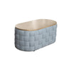 ACME Saree Light Teal Chenille Coffee Table Model LV02349