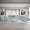 ACME Saree Light Teal Chenille Coffee Table Model LV02349