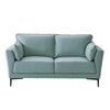 ACME Mesut Sage Green Top Grain Leather & Black Loveseat Model LV02388