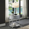 ACME Yukino Gray High Gloss & Chrome End Table Model LV02412