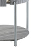 ACME Yukino Gray High Gloss & Chrome End Table Model LV02412