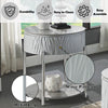 ACME Yukino Gray High Gloss & Chrome End Table Model LV02412