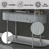 ACME Yukino Gray High Gloss & Chrome Sofa Table Model LV02413