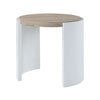 ACME Zoma White High Gloss & Oak End Table Model LV02415
