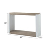 ACME Zoma White High Gloss & Oak Sofa Table Model LV02416