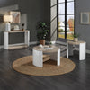 ACME Zoma White High Gloss & Oak Sofa Table Model LV02416