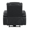 ACME Alair Dark Gray Leather Aire Power Motion Recliner with Bluetooth Speaker & Cooling Cup Holder Model LV02460