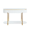 ACME Daveigh White High Gloss & Gold Sofa Table Model LV02466