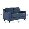 ACME Horatio Navy Chenille Loveseat Model LV02518